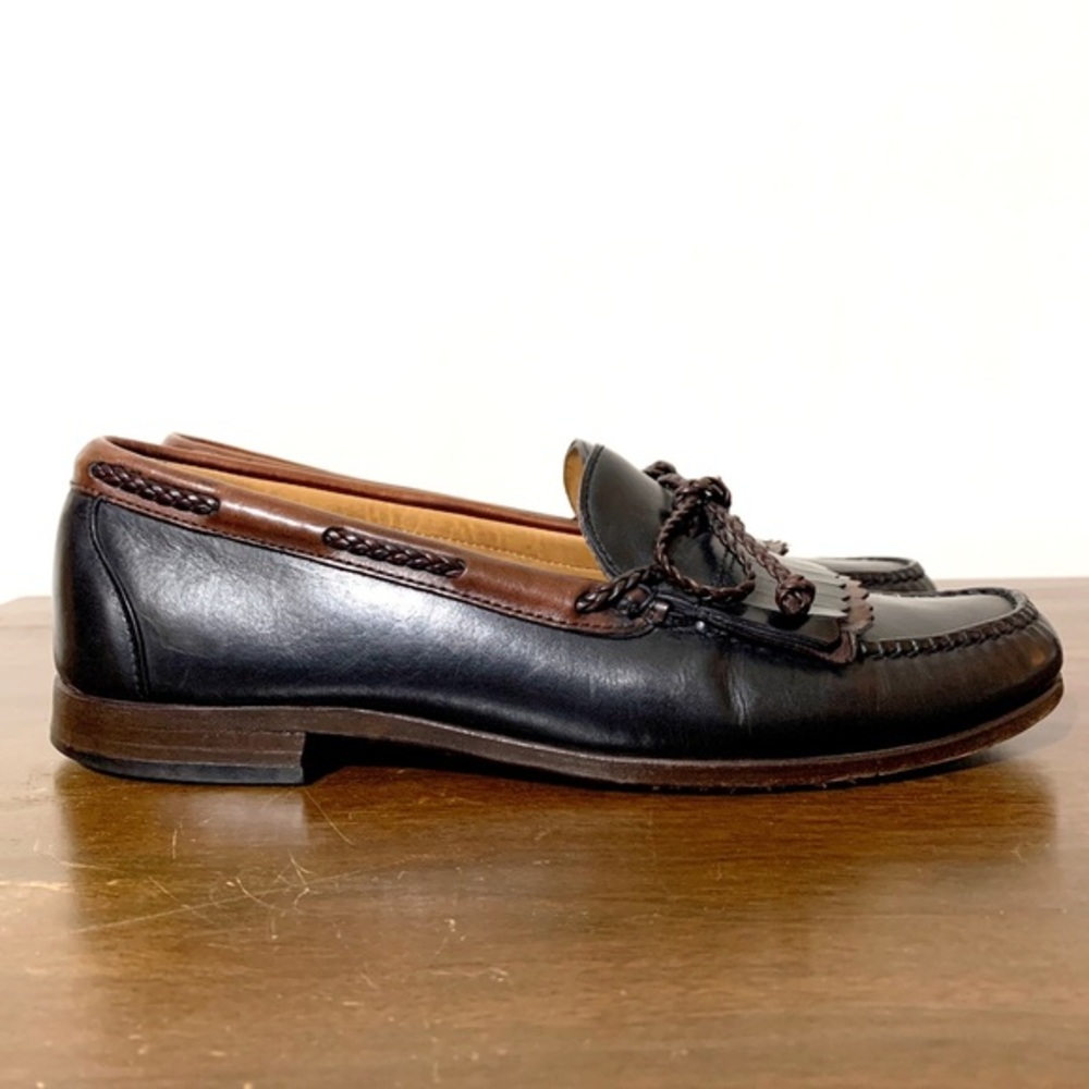 Allen Edmonds Woodstock leather Kiltie loafers